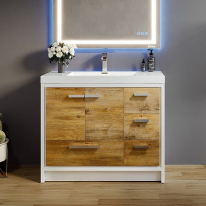 Eviva Grace Bath Vanity with Acrylic Top and Integrated Sink (24"-48")