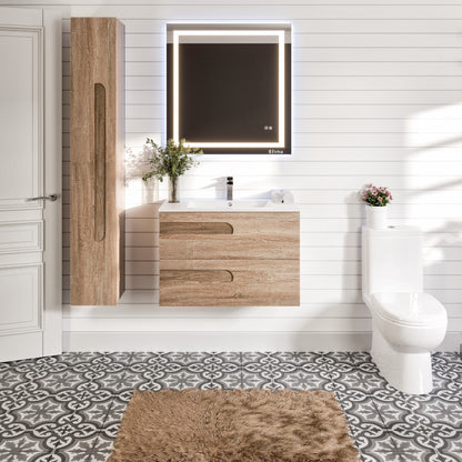 Eviva Joy Bath Vanity with Porcelain Top and Integrated Sink (24"-40")