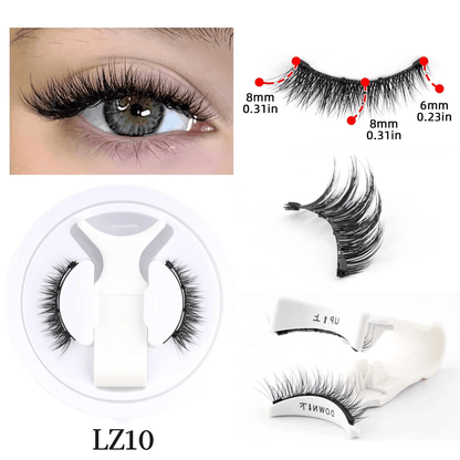 Reusable Magnetic Eyelashes Set Mink Lashes with Tweezers