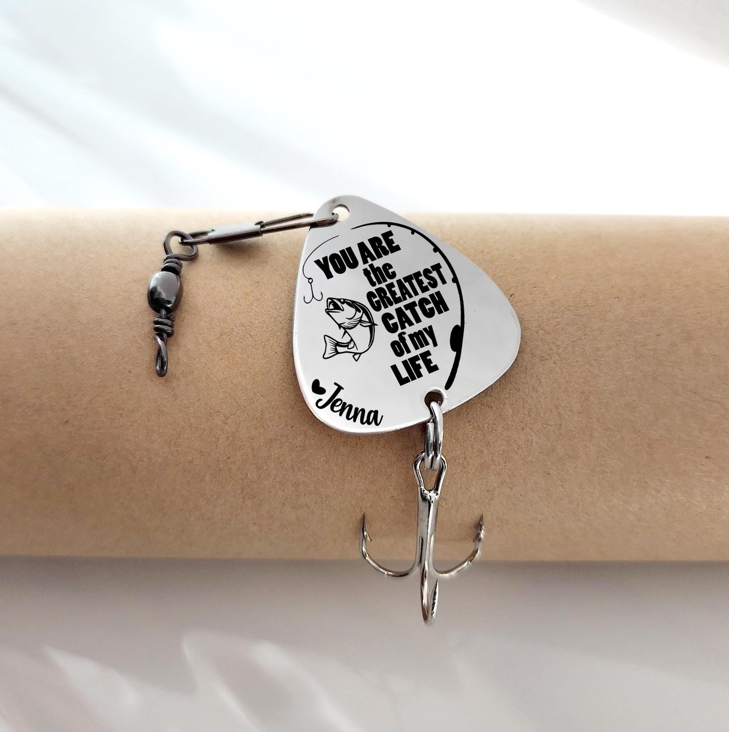 You Are The Greatest Catch Of My Life - Personalized Fishing Lure - Father's Day Gift for Him, Husband, Daddy, Fishing Lovers