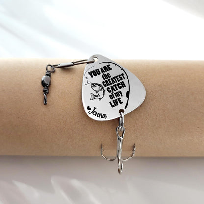 You Are The Greatest Catch Of My Life - Personalized Fishing Lure - Father's Day Gift for Him, Husband, Daddy, Fishing Lovers