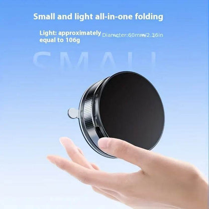 360° Magnetic Car Phone Mount with Foldable Adjustable Suction Design