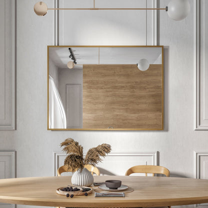 Eviva Gold Gold Metal Framed Mirror