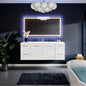 Eviva Axel Wall Mount Bath Vanity with Acrylic Top and Integrated Sink