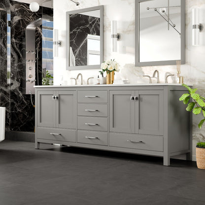 Eviva Aberdeen Bath Vanity with Counter Top and Undermount Porcelain Sink (24"-96")