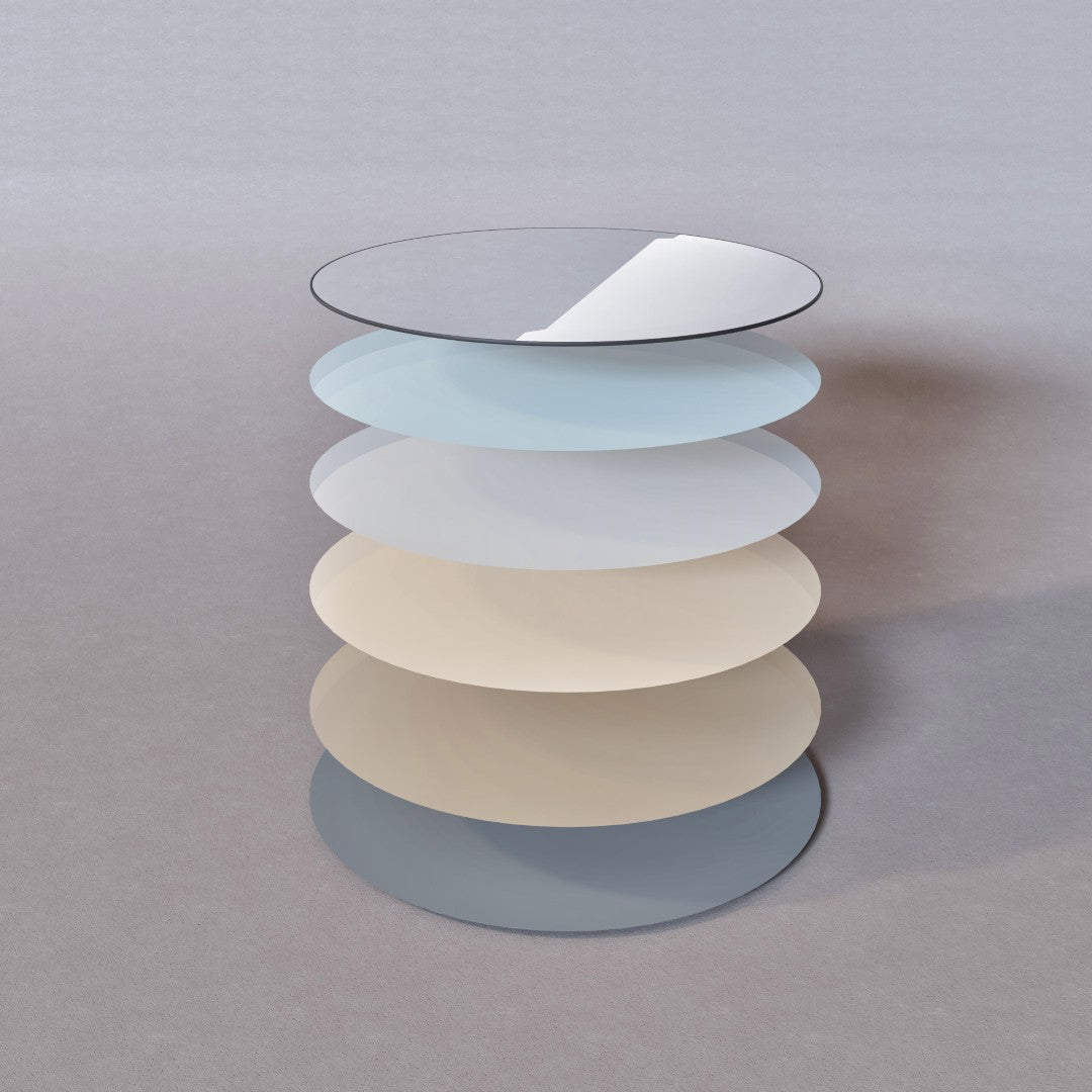 EVIVA Round 36 Inch Frameless Mirror with Bevel Edge