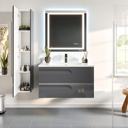 Eviva Joy Bath Vanity with Porcelain Top and Integrated Sink (24"-40")