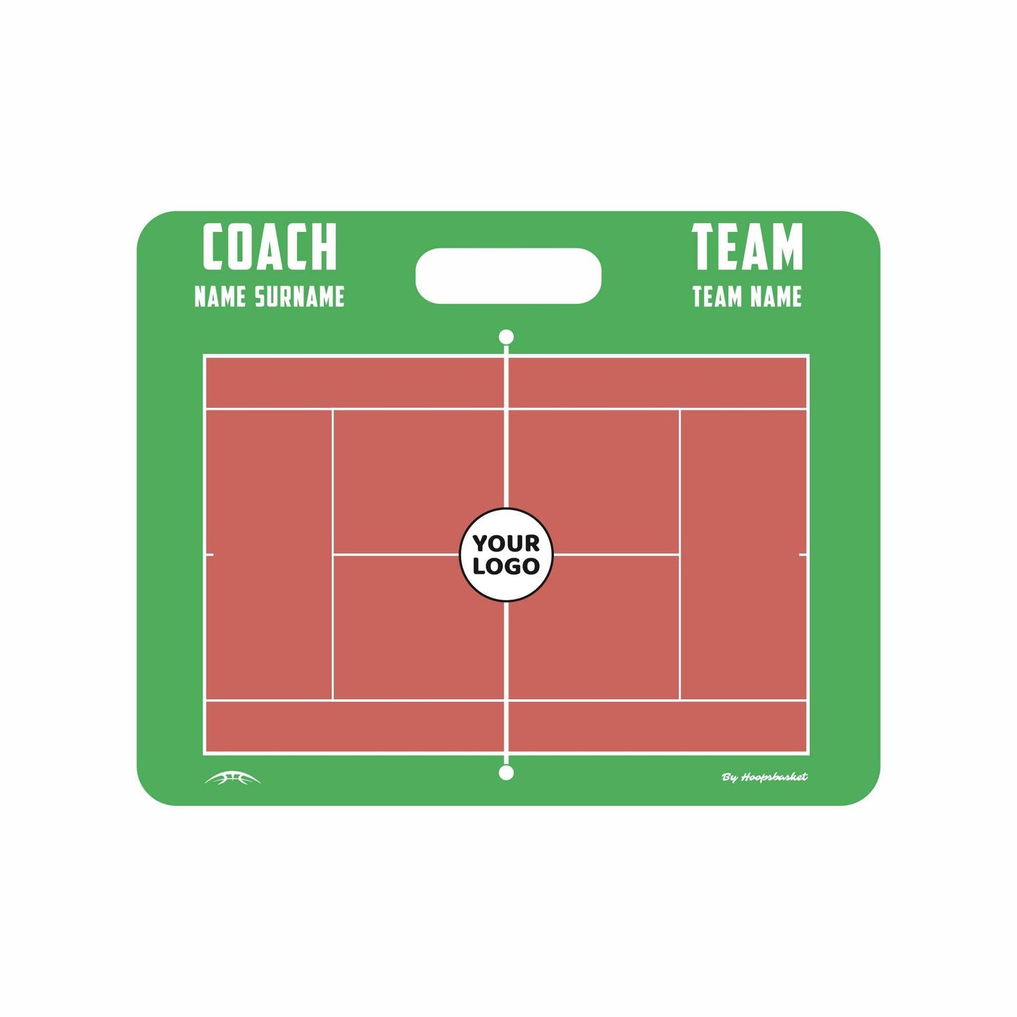 Custom Tennis Magnetic Coaching Board 11.4'' x 9.4'' / 29 cm x 24 cm