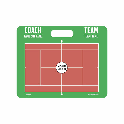Custom Tennis Magnetic Coaching Board 11.4'' x 9.4'' / 29 cm x 24 cm