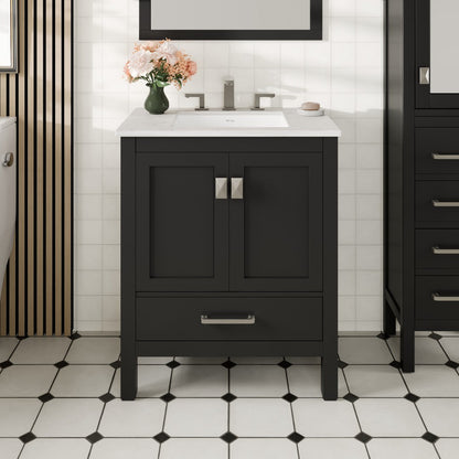 Eviva Aberdeen Bath Vanity with Counter Top and Undermount Porcelain Sink (24"-96")
