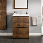 Eviva Smile Bath Vanity with Acrylic Top and Integrated Sink (24"-48")