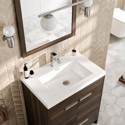 Eviva Lugano Bath Vanity with Acrylic Top and Integrated Sink (24"-84")