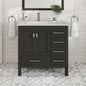Eviva London Bath Vanity with Carrara Quartz Top and Undermount Porcelain Sink (20"-60")