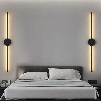 60cm Wall Light Modern Long LED Light Black – Sleek Indoor Lighting Fixture