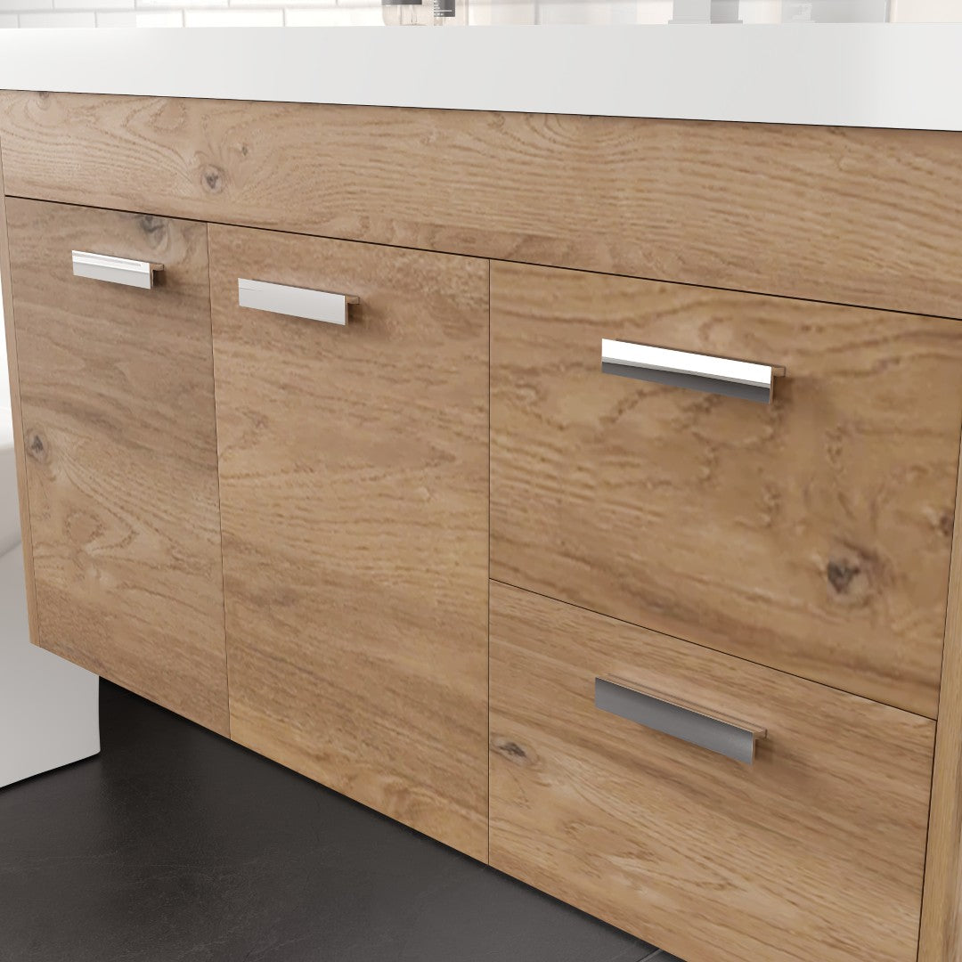 Eviva Lugano Bath Vanity with Acrylic Top and Integrated Sink (24"-84")