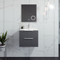 Eviva Galsaky Wall Mount Bath Vanity with Porcelain Top and Integrated Sink (24"-32")