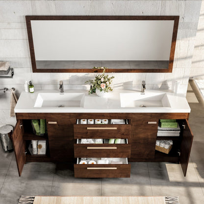 Eviva Lugano Bath Vanity with Acrylic Top and Integrated Sink (24"-84")