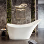Eviva Lisa 67" Glossy White Acrylic Freestanding Bathtub