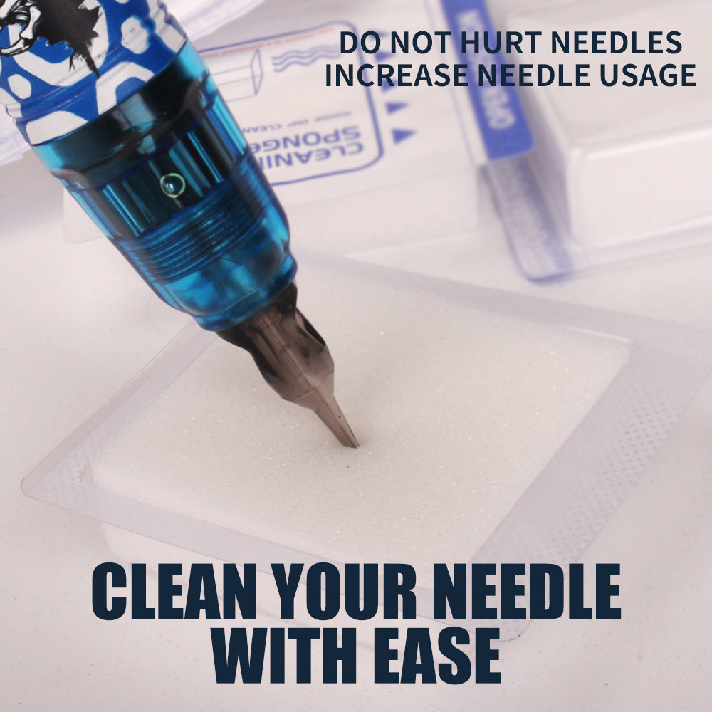 Tattoo Dip Foam - 20Pcs Dip Cups Rinse Caps Tip Rinse Dip Clean Professional Cartridge Dip Foam Cleaning