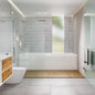 Eviva Nova 60" Glossy White Rectangle Acrylic Alcove Bathtub
