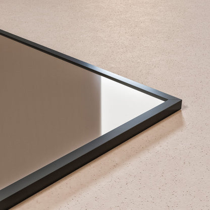 Eviva Black Black Metal Framed Mirror