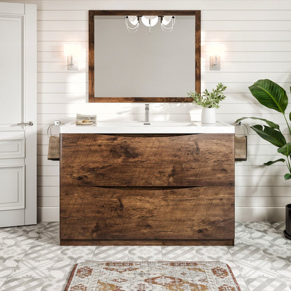 Eviva Smile Bath Vanity with Acrylic Top and Integrated Sink (24"-48")