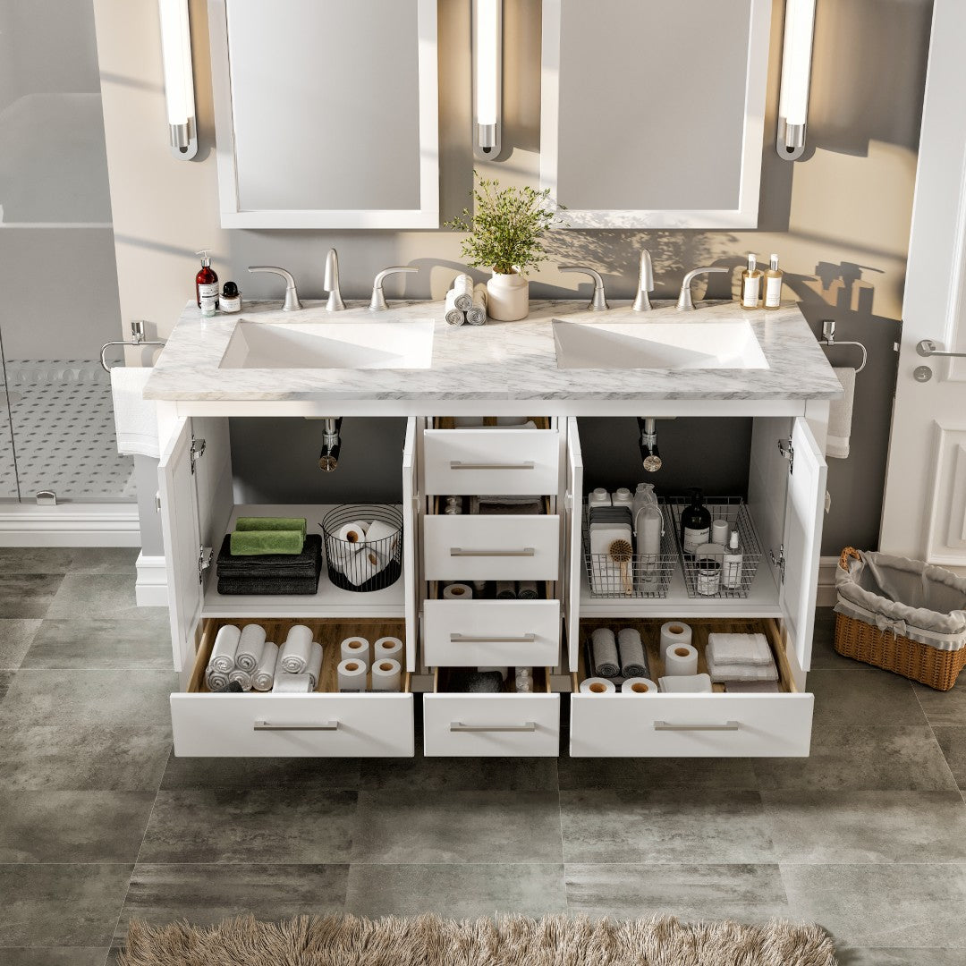 Eviva Aberdeen Transitional Bathroom Vanity (24"-72")