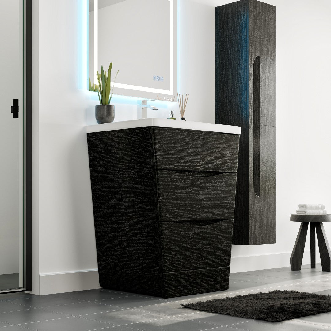 Eviva Victoria Bath Vanity with Acrylic Top and Integrated Sink (25"-32")
