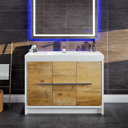 Eviva Grace Bath Vanity with Acrylic Top and Integrated Sink (24"-48")