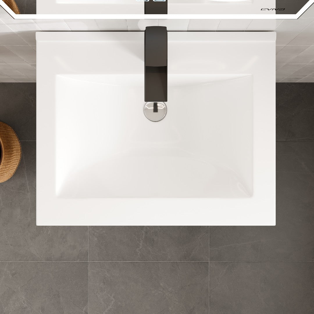 Eviva Joy Bath Vanity with Porcelain Top and Integrated Sink (24"-40")