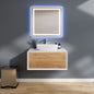 Eviva Santa Monica Wall Mount Bath Vanity with Acrylic Top and Vessel Solid Surface Sink (30"-36")