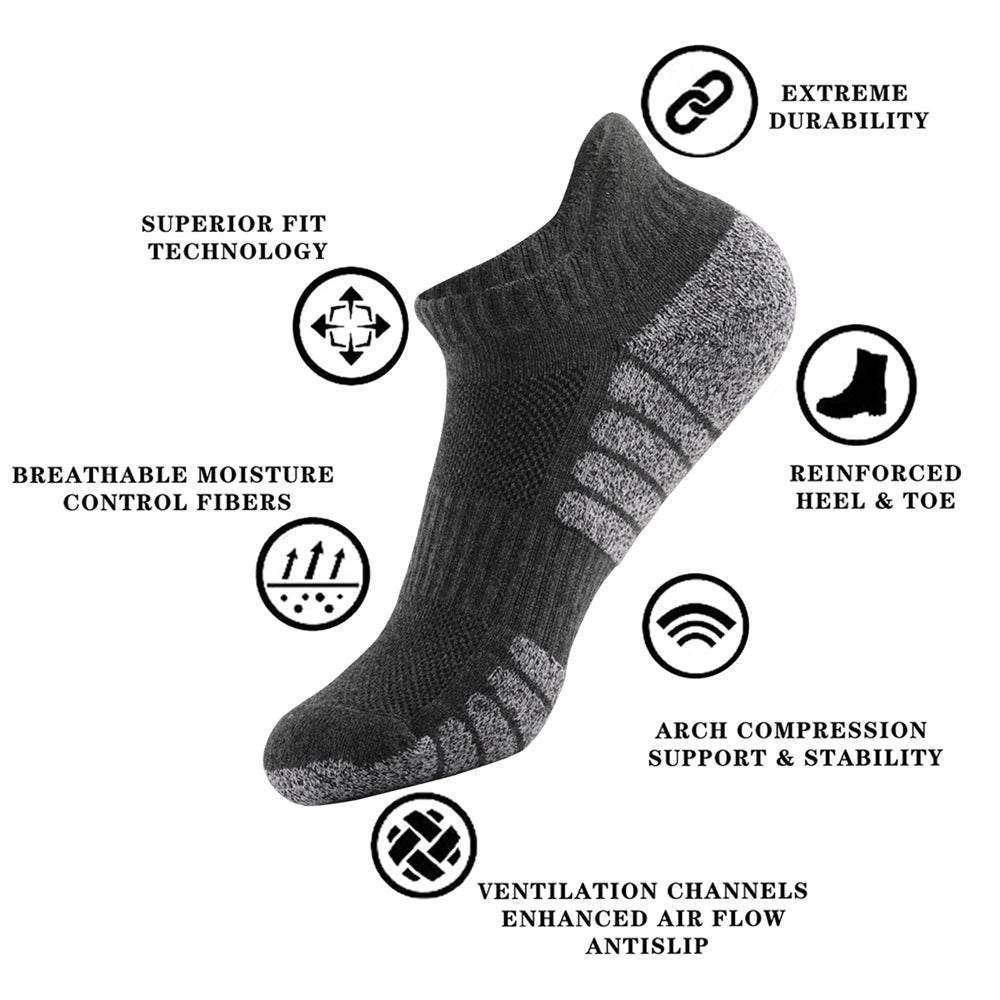 InvisiFit Sport Socks – Ultimate No-Show Comfort & Grip