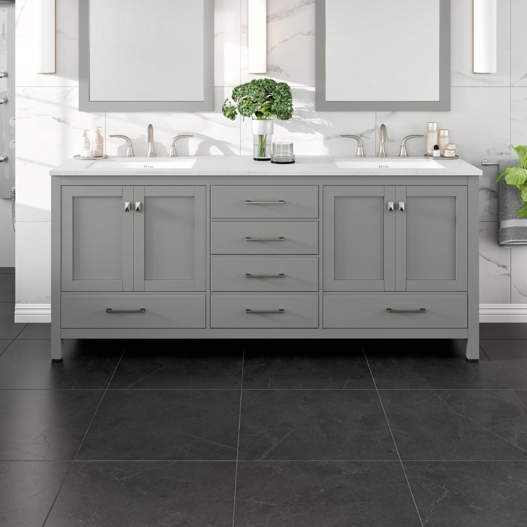 Eviva Aberdeen Bath Vanity with Counter Top and Undermount Porcelain Sink (24"-96")
