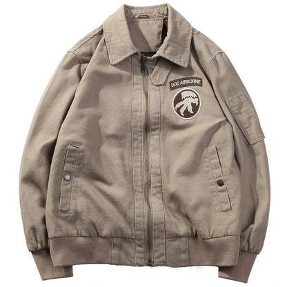 Loose American Tank Suit World War II Retro Bomber Jacket