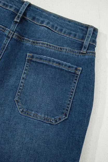 Ashleigh Blue Cropped High Rise Wide Leg Jeans