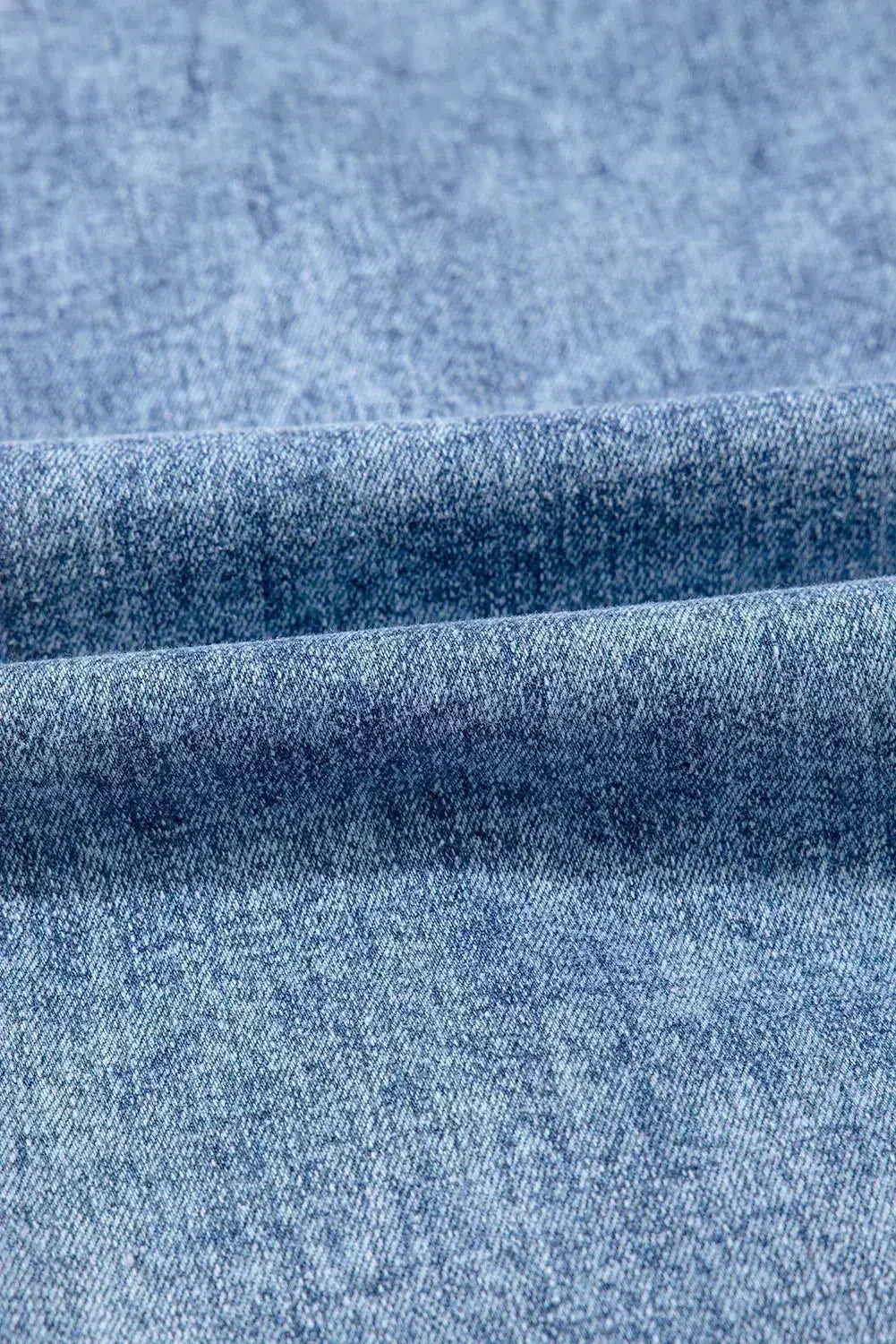 Ashleigh Blue Mineral Wash Distressed Wide Leg Jeans