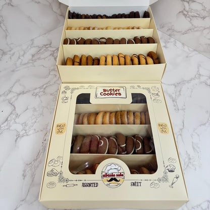 Mediterranean Inspired Assorted Cookie Gift Set with Real Butter and Aromatic Spices