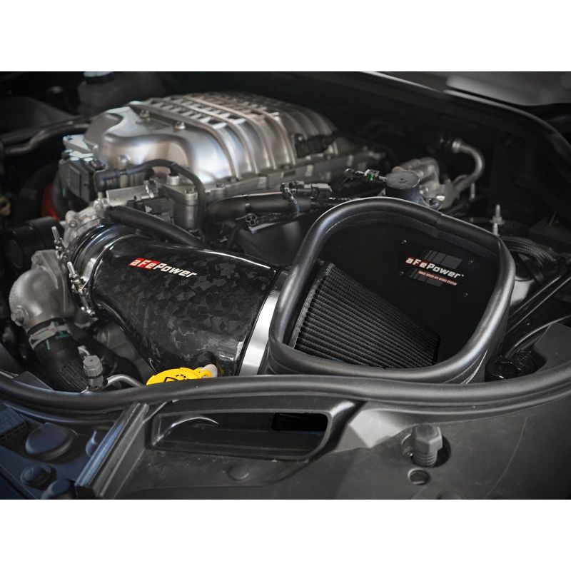 aFe 2021 Dodge Durango SRT Hellcat Track Series Carbon Fiber Cold Air Intake System w/ Pro 5R Filter