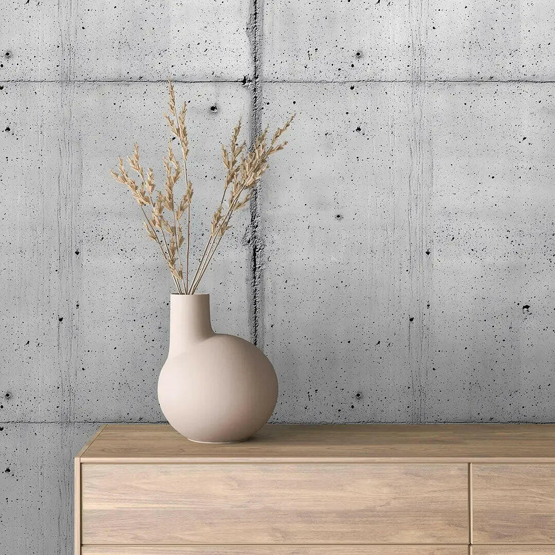 Brutalist Concrete Panel Wall
