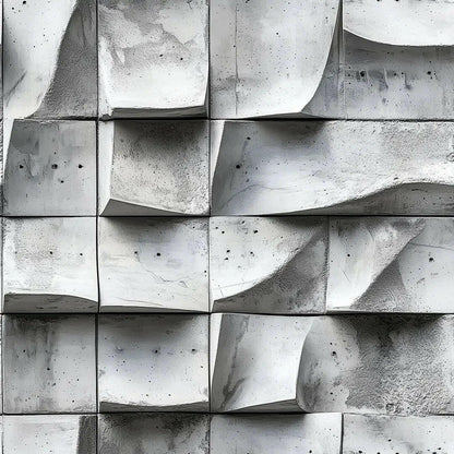 Sculpted Concrete Wave Wall