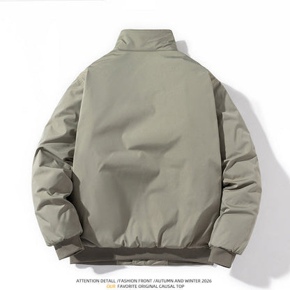 Men's Bomber Jacket Thickened Baseball Cotton Coat