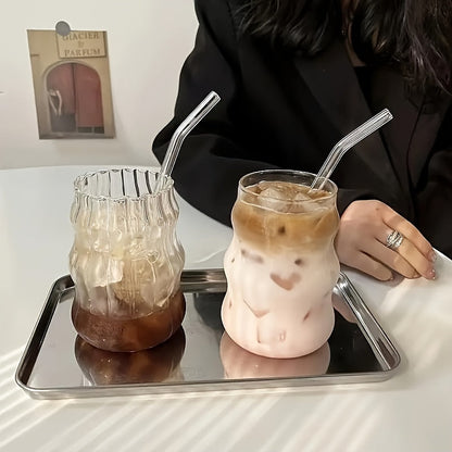 Premium 530ml Insulated Glass Cup for HotCold Drinks