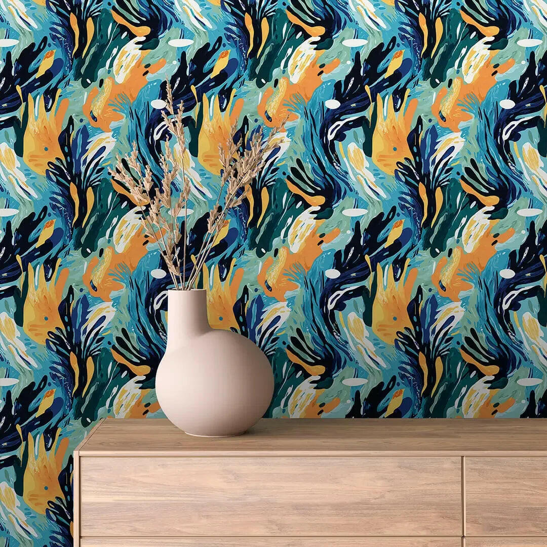 Abstract Coral Garden Bloom