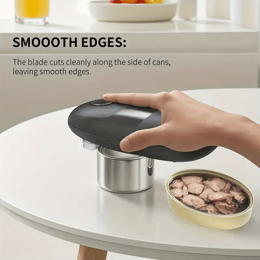 One Touch Electric Can Opener – Automatic Hands-Free Jar & Bottle Opener for Easy Kitchen Use
