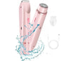 Women’s 2-in-1 Bikini & Facial USB Rechargeable Electric Razor for Wet/Dry Use