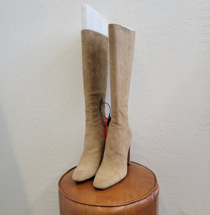 Steve Madden Ally Suede Almond Toe Knee-High Boots Sz 11 NWT