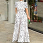 Black and Abstract Printed Jumpsuit