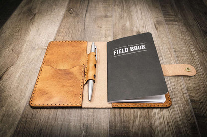 Leather Field Notes Cover -  Saddle Tan