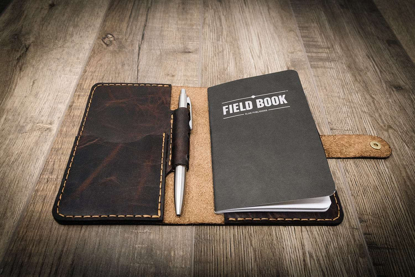 Leather Field Notes Cover -  Walnut Brown