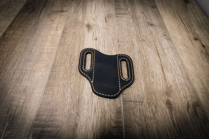 Custom Leather Knife Sheath - Black